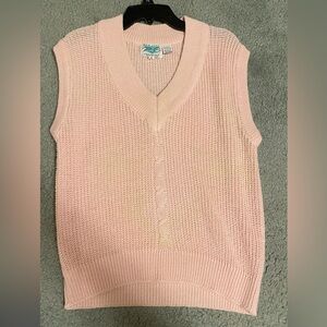 Vintage RG New York Pink Knit Sweater Vest